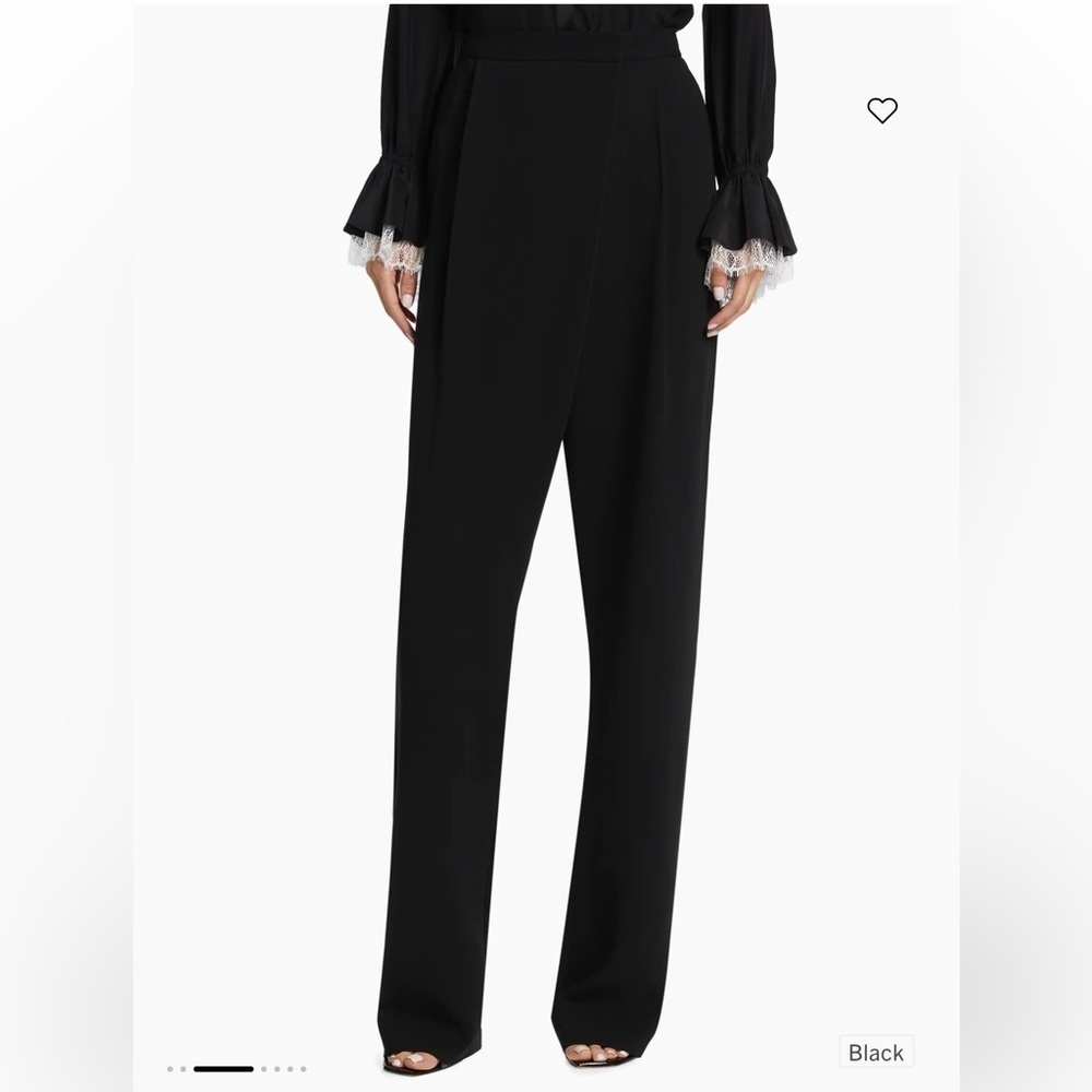 Cinq à Sept Juliet Wrap-Front Straight-Leg Trousers